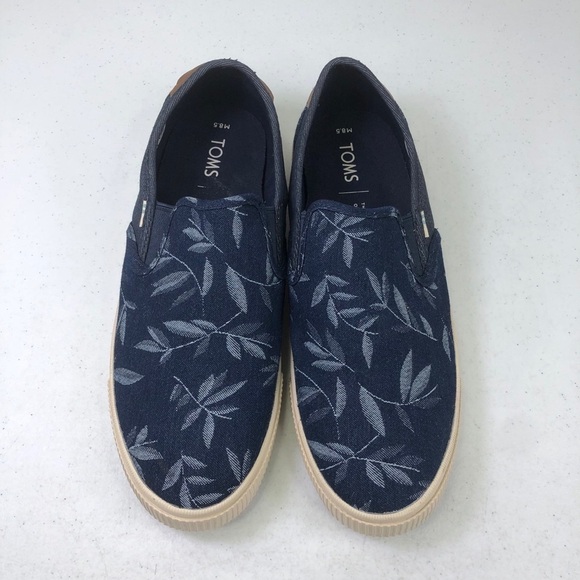 TOMS Mens Baja Leaf Print Slip On Shoes - Picture 6 of 10